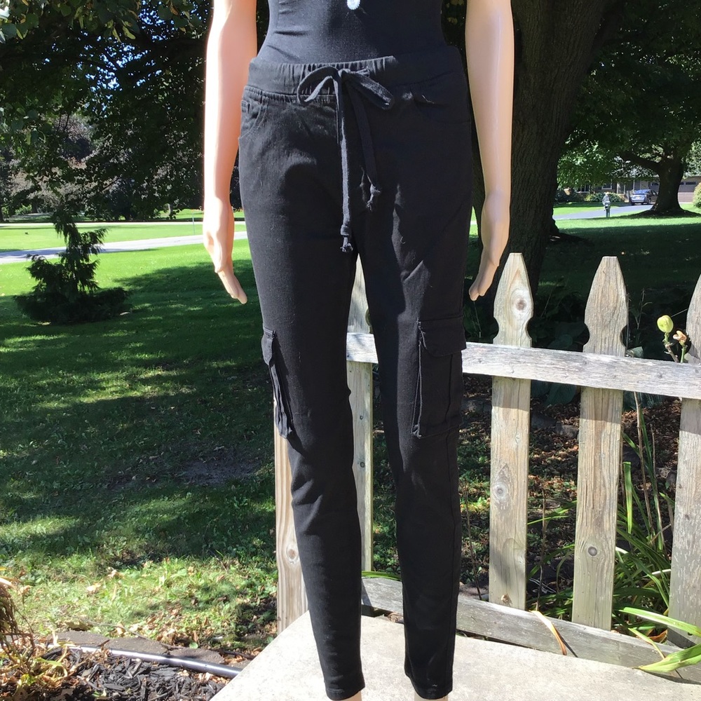 CARGO JOGGER WIDE WAISTBAND STRETCH DENIM - Picture 2 of 8